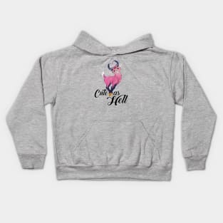 Cute as Hell Kids Hoodie